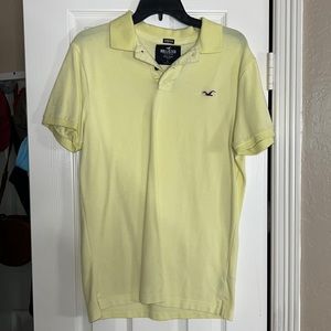 Hollister Yellow polo